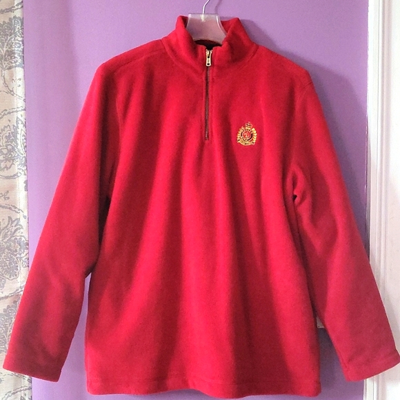 Ralph Lauren Tops - Ralph Lauren pullover, PM, Red (deep poppy), NWT